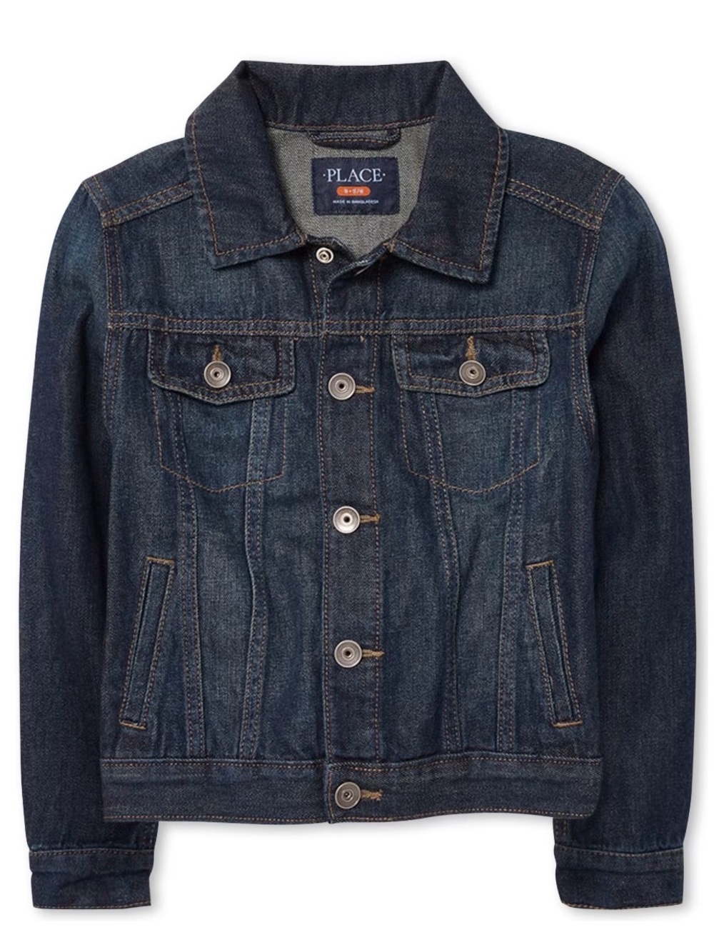 The Children's Place Dark Blue Denim Jacket for Kids